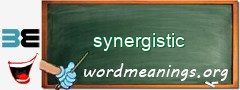 WordMeaning blackboard for synergistic